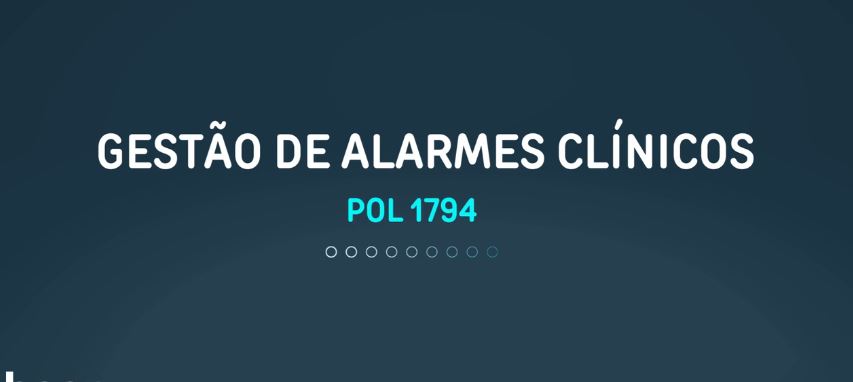 Treinamento Gerenciamento de Alarmes - Pediatria 2024